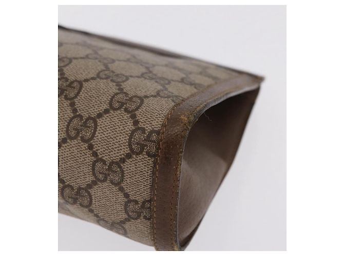 Borsa a Pochette Gucci GG Supreme Web Sherry Line Beige - vista 11