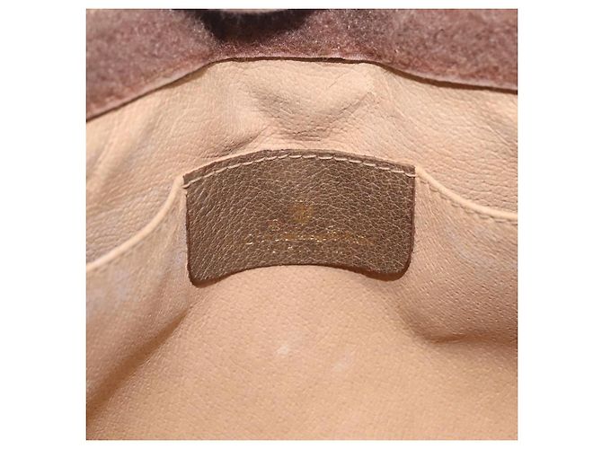 Borsa a Pochette Gucci GG Supreme Web Sherry Line Beige - vista 13