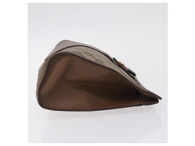 Borsa a Pochette Gucci GG Supreme Web Sherry Line Beige - vista 4