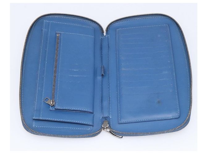 LOUIS VUITTON Damier Infini Organizer Atholl Blue Neptune N41396 Auth 211856A - Jerrillo - vista 10