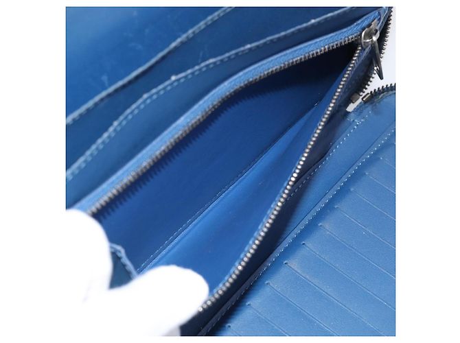LOUIS VUITTON Damier Infini Organizer Atholl Blue Neptune N41396 Auth 211856A - Jerrillo - vista 11