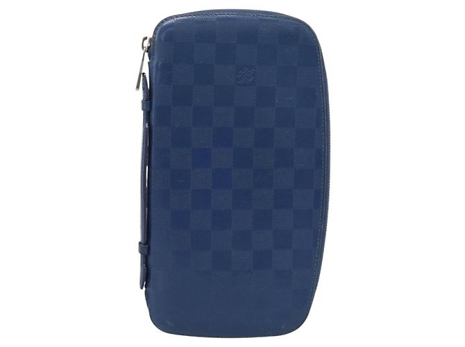 LOUIS VUITTON Damier Infini Organizer Atholl Blue Neptune N41396 Auth 211856A - Jerrillo - vista 13