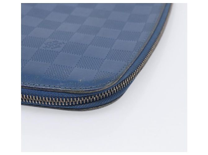 LOUIS VUITTON Damier Infini Organizer Atholl Blue Neptune N41396 Auth 211856A - Jerrillo - vista 14