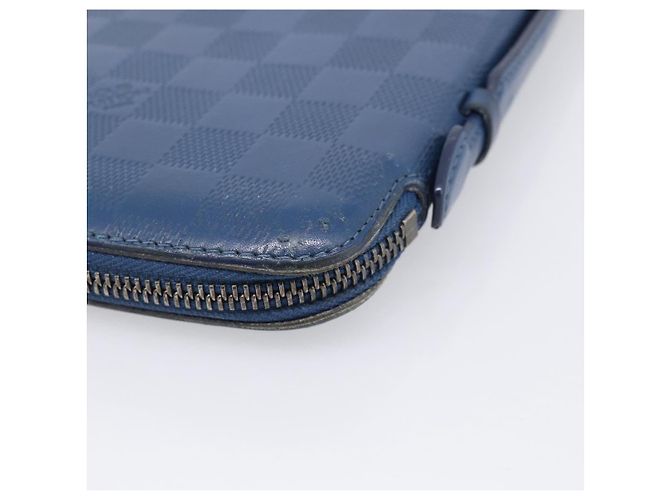 LOUIS VUITTON Damier Infini Organizer Atholl Blue Neptune N41396 Auth 211856A - Jerrillo - vista 16