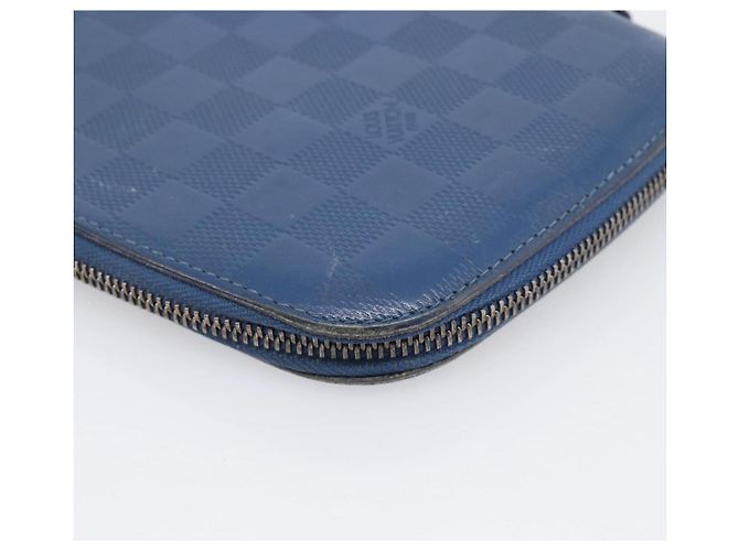 LOUIS VUITTON Damier Infini Organizer Atholl Blue Neptune N41396 Auth 211856A - Jerrillo - vista 17