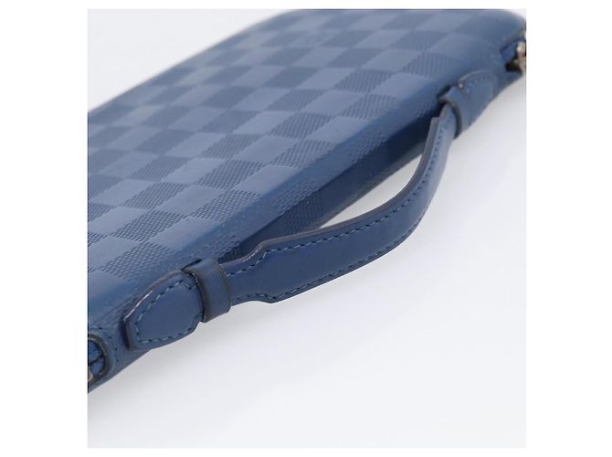 LOUIS VUITTON Damier Infini Organizer Atholl Blue Neptune N41396 Auth 211856A - Jerrillo - vista 18