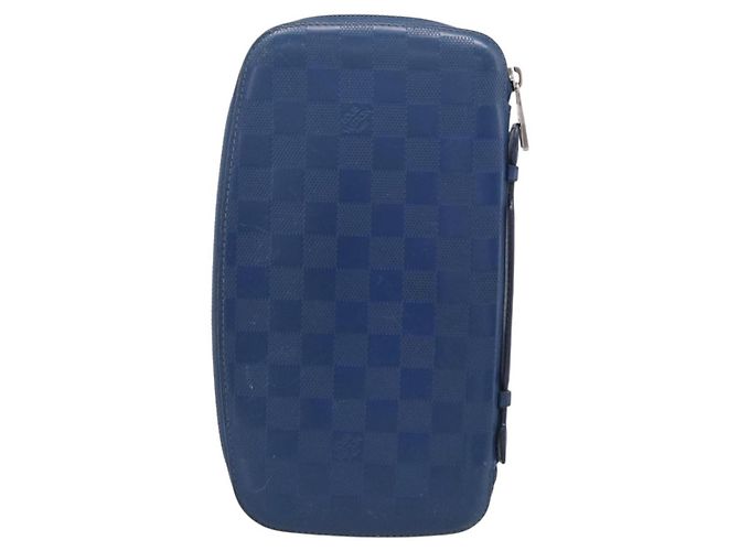 LOUIS VUITTON Damier Infini Organizer Atholl Blue Neptune N41396 Auth 211856A - Jerrillo - vista 2