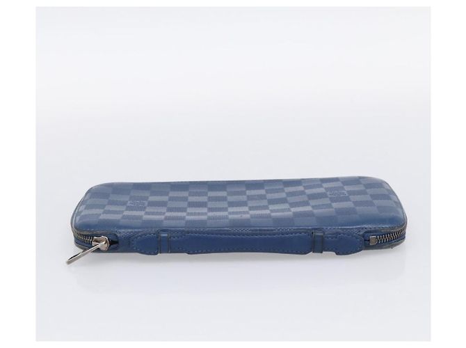 LOUIS VUITTON Damier Infini Organizer Atholl Blue Neptune N41396 Auth 211856A - Jerrillo - vista 3
