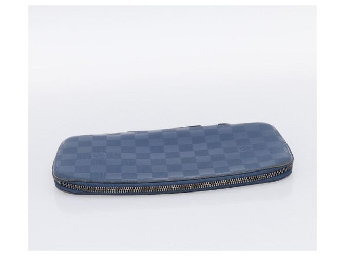 LOUIS VUITTON Damier Infini Organizer Atholl Blue Neptune N41396 Auth 211856A - Jerrillo - vista 4