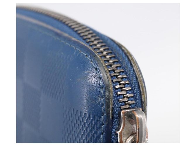 LOUIS VUITTON Damier Infini Organizer Atholl Blue Neptune N41396 Auth 211856A - Jerrillo - vista 7