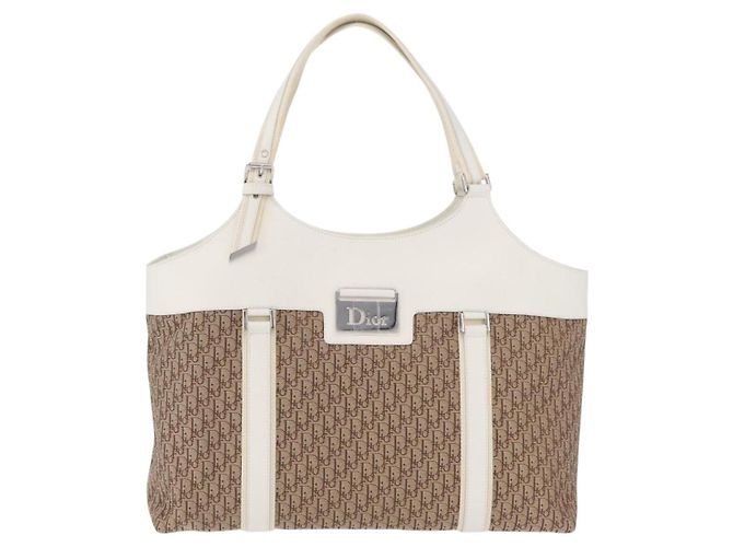 Christian Dior Trotter Canvas Shopper Beige Silber - Ansicht 2