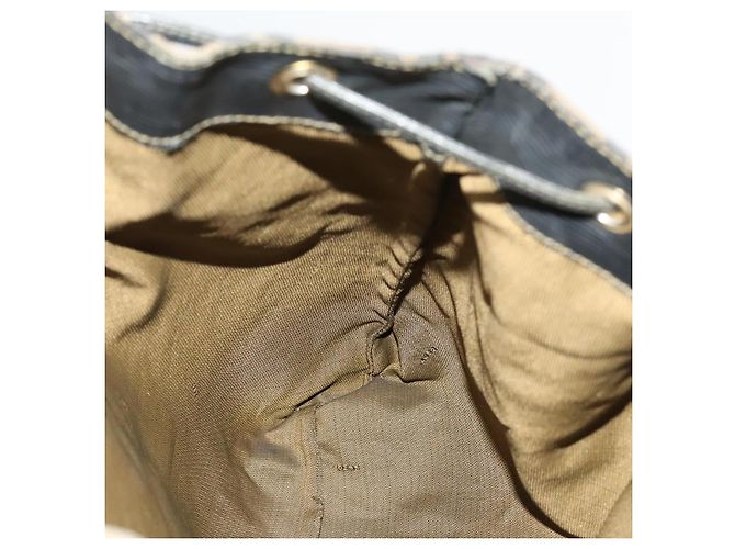 Fendi Zucca Canvas Rucksack Braun Schwarz - Ansicht 18
