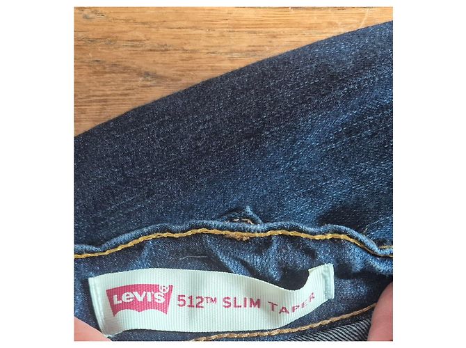 Jeans Levi's 512 Slim Taper per Ragazzo - Blu - vista 5