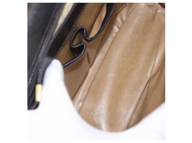 Céline Vintage Schultertasche Schwarz Leder - Ansicht 11