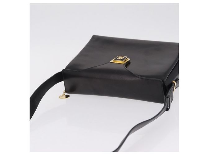 Céline Vintage Schultertasche Schwarz Leder - Ansicht 14