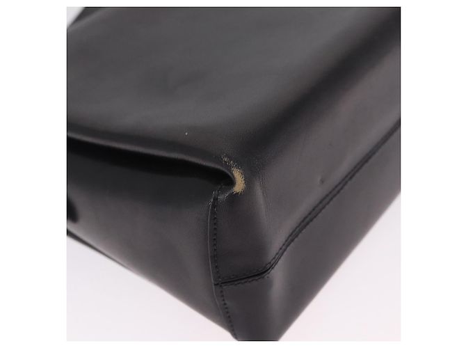 Céline Vintage Schultertasche Schwarz Leder - Ansicht 18