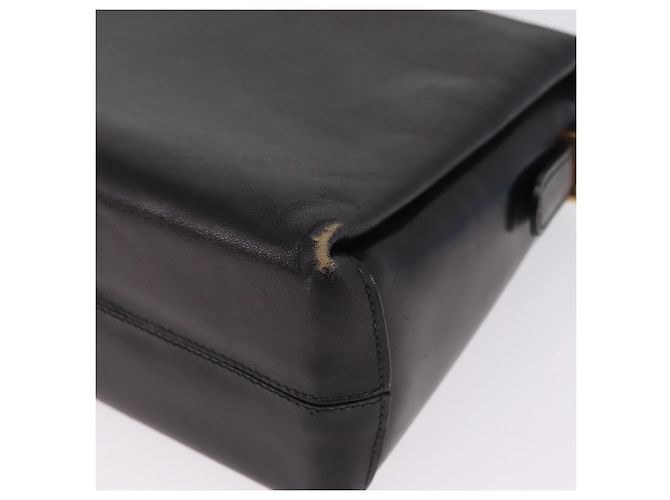 Céline Vintage Schultertasche Schwarz Leder - Ansicht 19