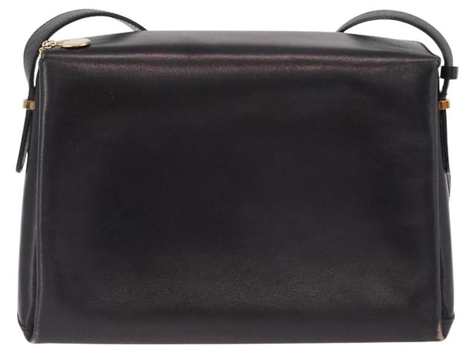 Céline Vintage Schultertasche Schwarz Leder - Ansicht 2