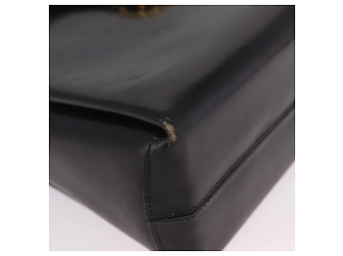Céline Vintage Schultertasche Schwarz Leder - Ansicht 8