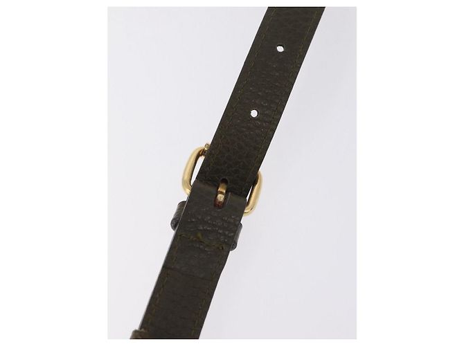 Céline Borsa a spalla in pelle kaki - vista 8
