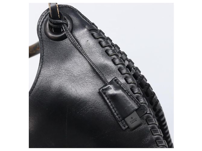 Gucci Borsa a tracolla in pelle nera 106236 - vista 14
