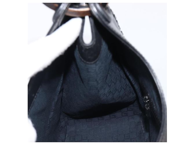 Gucci Borsa a tracolla in pelle nera 106236 - vista 19