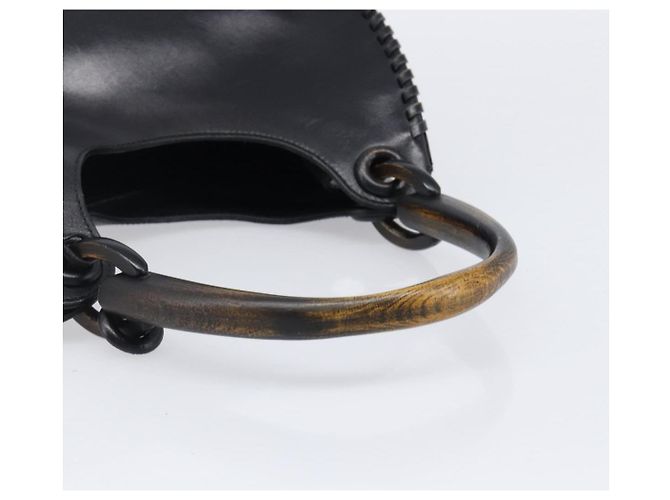 Gucci Borsa a tracolla in pelle nera 106236 - vista 7