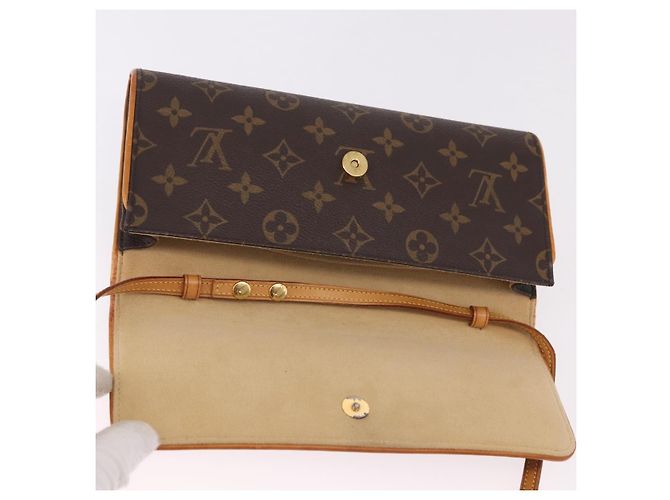 Louis Vuitton Monogram Pochette Twin GM Borsa a Spalla M51852 - vista 13