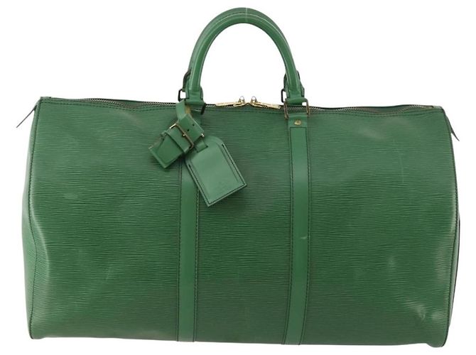 Louis Vuitton Epi Keepall 50 Sac de Voyage Vert - vue 13