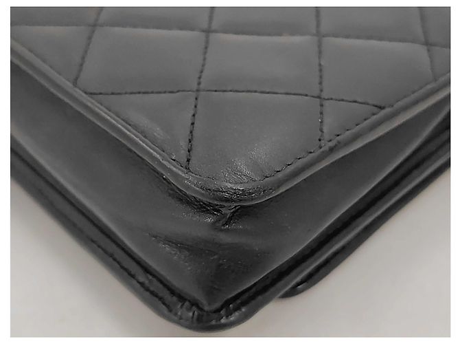 Chanel Cambon Wallet on Chain in pelle matelassé - vista 3