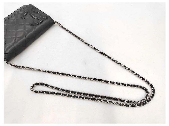 Chanel Cambon Wallet on Chain in pelle matelassé - vista 5