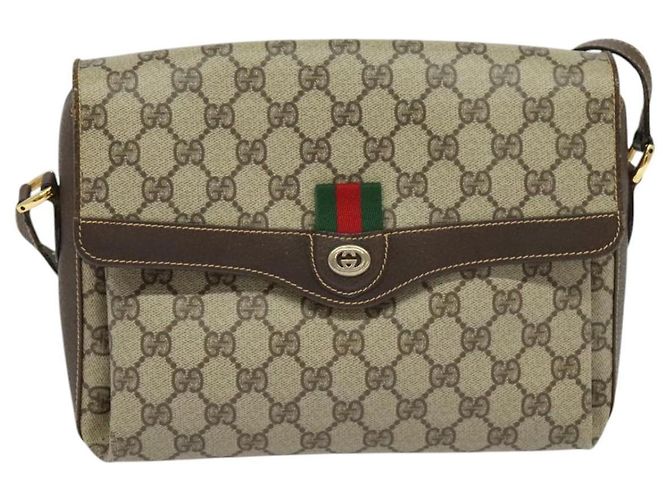 Borsa Gucci GG Supreme Web Sherry Line Beige - vista 13