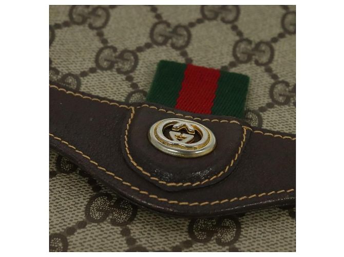 Borsa Gucci GG Supreme Web Sherry Line Beige - vista 17