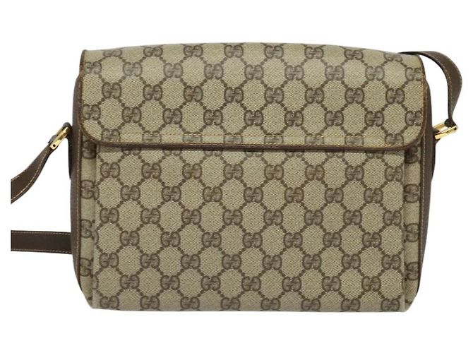 Borsa Gucci GG Supreme Web Sherry Line Beige - vista 2