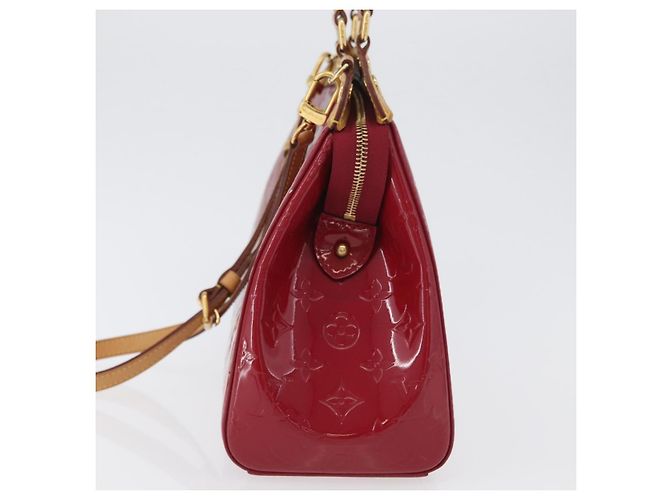 Borsa Louis Vuitton Monogram Vernis Blair MM Rose Andian - vista 3