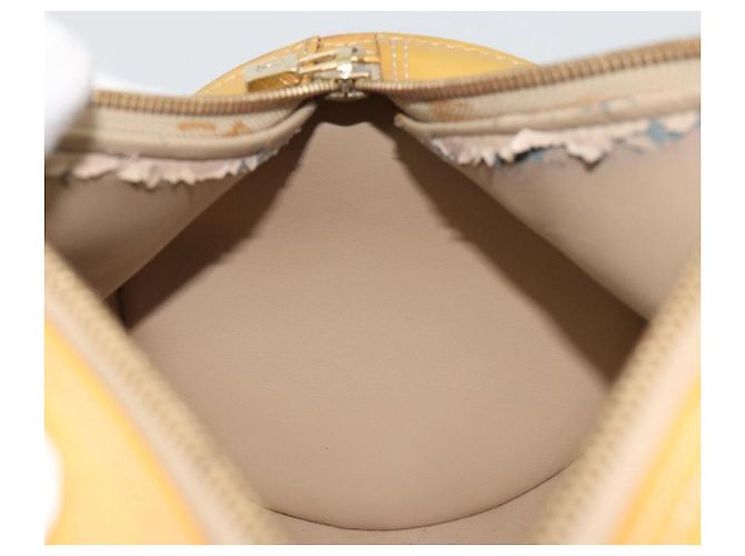 Louis Vuitton Monogram Vernis Bedford Borsa a Mano Beige M91006 - vista 19
