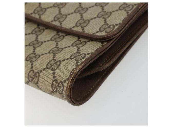 Borsa a tracolla Gucci GG Supreme PVC Beige Oro - vista 11