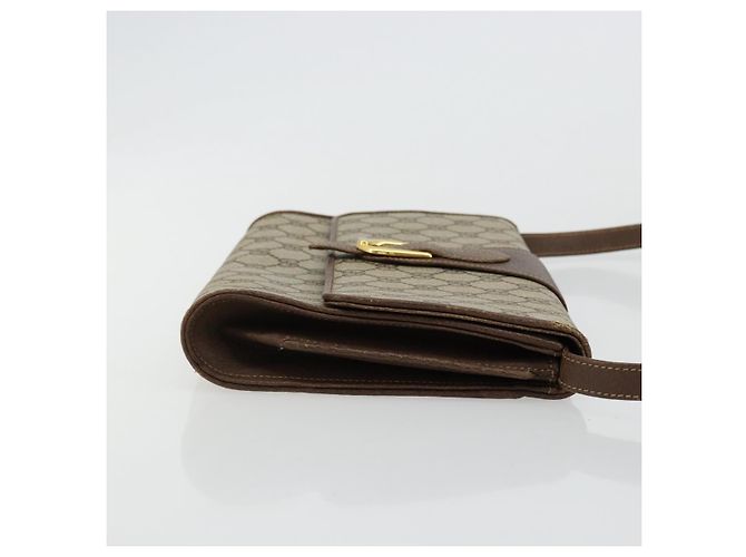 Borsa a tracolla Gucci GG Supreme PVC Beige Oro - vista 4