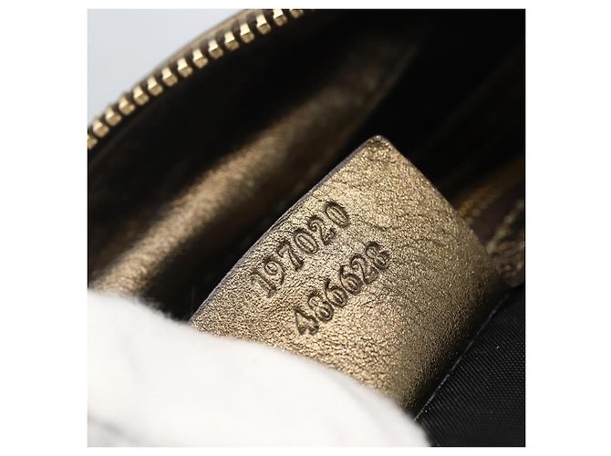Gucci Histeria Borsa a Mano Pelle Oro - vista 12