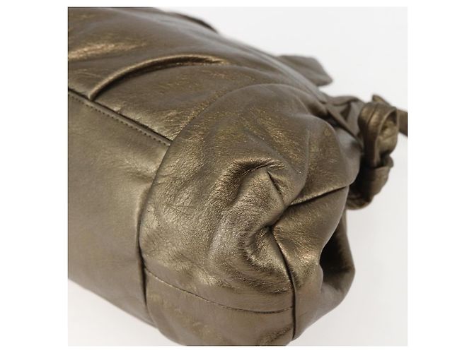 Gucci Histeria Borsa a Mano Pelle Oro - vista 15