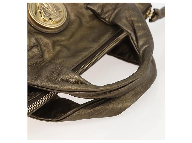 Gucci Histeria Borsa a Mano Pelle Oro - vista 7