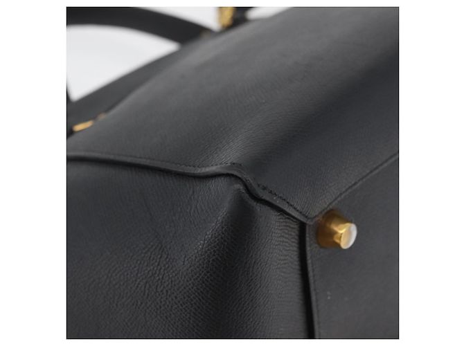 Céline Belt Bag Bolsa de Couro Preta - vista 17