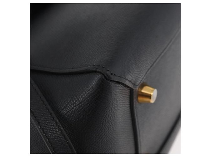 Céline Belt Bag Bolsa de Couro Preta - vista 9