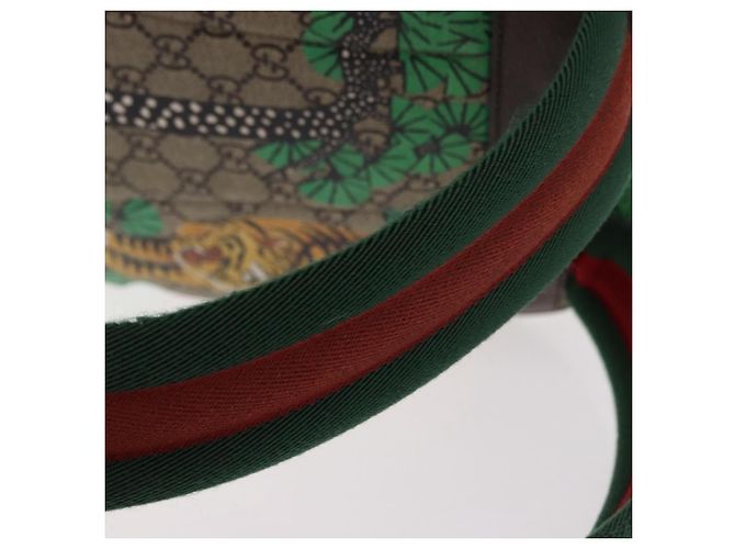 Zaino Gucci GG Supreme Web Sherry Line Bengal Tiger Beige - vista 10