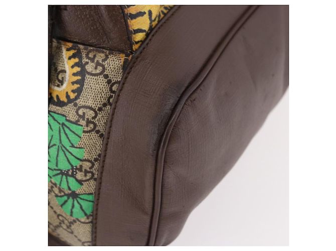 Zaino Gucci GG Supreme Web Sherry Line Bengal Tiger Beige - vista 14
