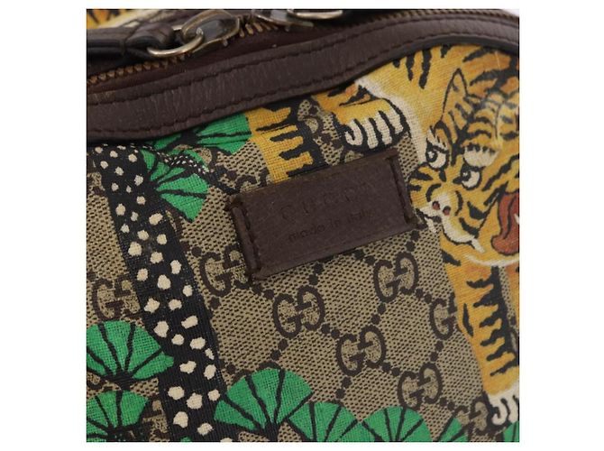 Zaino Gucci GG Supreme Web Sherry Line Bengal Tiger Beige - vista 19