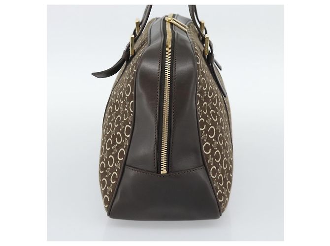 Céline Bolsa Macadam Lona Castanha - vista 5