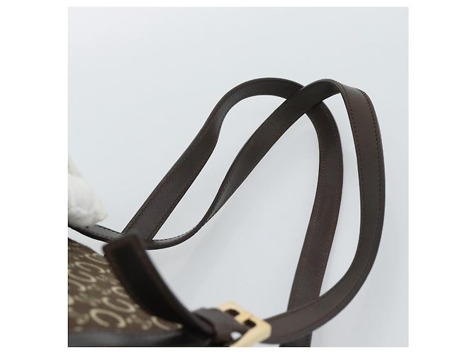 Céline Bolsa Macadam Lona Castanha - vista 8