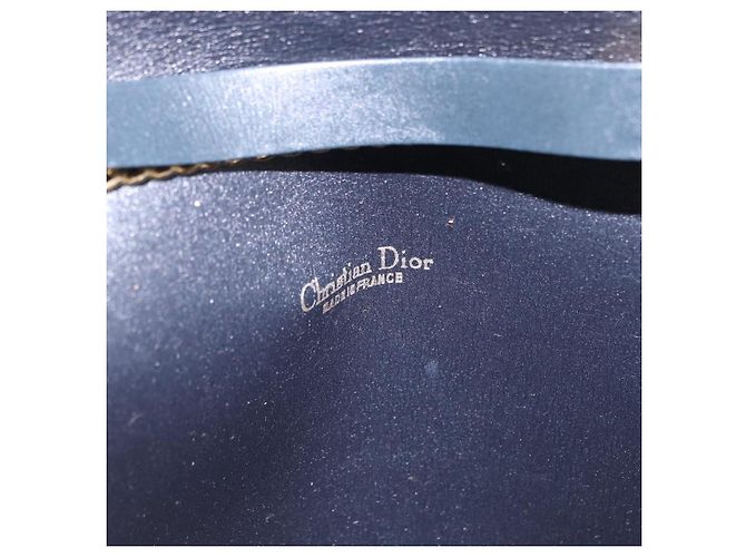Borsa a catena Christian Dior Trotter Canvas - Blu Navy - vista 16