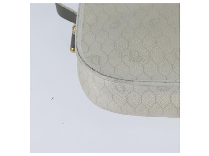 Christian Dior Borsa a tracolla in tela Honeycomb Bianca e Grigia - vista 15
